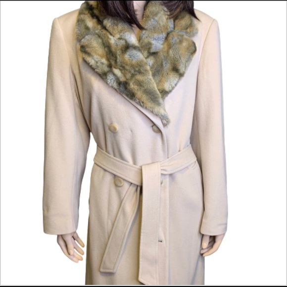 Olsen Collection Camel Double Breasted Duster - Picture 4 of 15